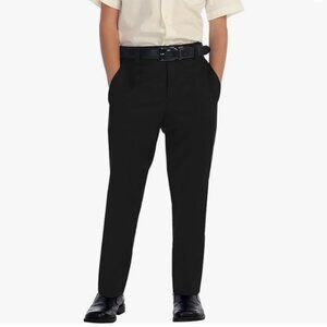 Boys Size 6 Gioberti Boys Flat Front Black Dress Pants, NWT